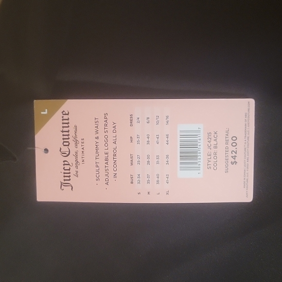 Juicy Couture Shaping scuba cami (L) - Picture 4 of 6